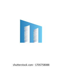 Letter M abstract logo icon design template