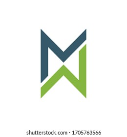 Plantilla de diseño de icono de logotipo abstracto de letra M