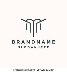 Letter m abstract logo icon design template vector illustration