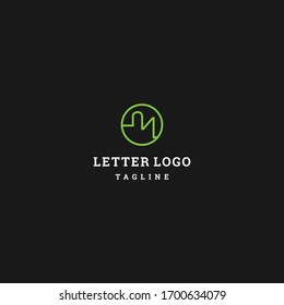 Letter M Abstraktes Logo-Template-Design in der Vektorillustration