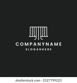 Letter m abstract logo template vector illustration design