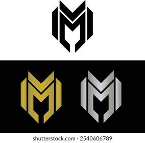 Letter M abstract and modern logo design