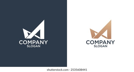 letter m abstract monogram logo design vector