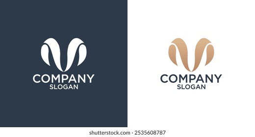 letter m abstract monogram logo design vector