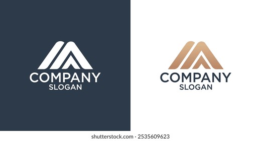 Vector de diseño de logotipo de monograma abstracto de letra M
