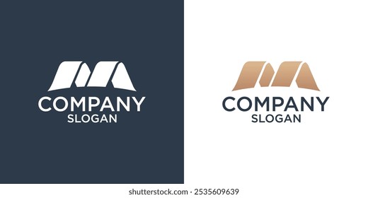 letra m abstrato monograma logotipo design vetor