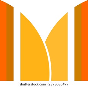 logotipo de vector abstracto de letra m