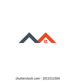 Letter M, AM, MA Logo Template for Real Estate