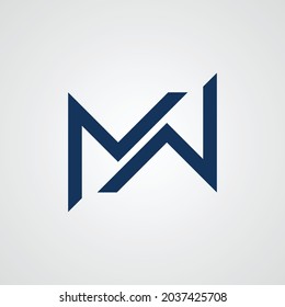 Letter M Ambigram Vektorgrafik-Design