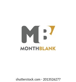 Letter M and B Icon. MB Logo Design. Vector Illustration.