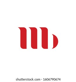 letter M and B initial vector logo