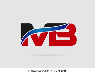 Letter M and B logo vector, bm logo
