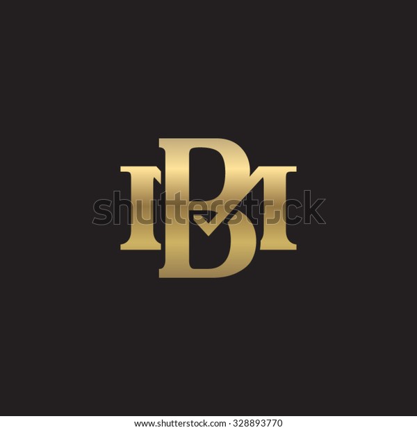 Letter M B Monogram Golden Logo Stock Vector (Royalty Free) 328893770 ...