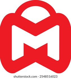 Letter M Bag Vector Logo