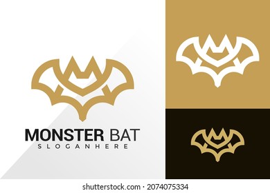 Letter M Bat Logo design inspiration