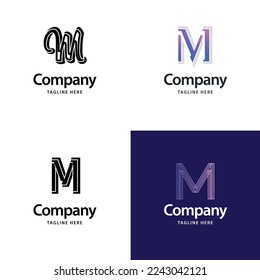 Letter M Big Logo Pack Design Creative Modern logos design for your business