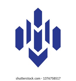 Letter M Blue Logo