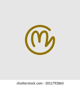 letter m boba logo. letter m buble tea logo. vector emblems and logo with lettering composition