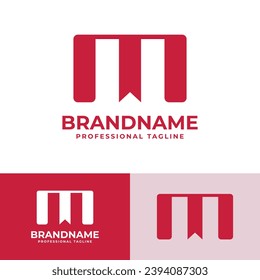 Logotipo del marcador de la letra M, adecuado para negocios relacionados con el marcador con M inicial
