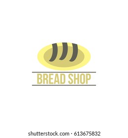 letter m with bread shop logo