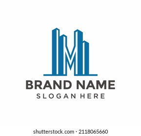 652 M letter tower logo Images, Stock Photos & Vectors | Shutterstock