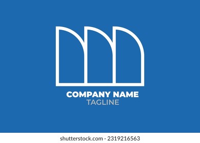 letter M building logo, suitable for any industries or business