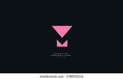 Letter M Business Logo Design Alphabet Icon Vector Symbol