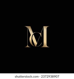 Letra M y C o C y M en lujo