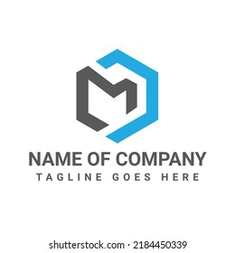 Letra M y C Modelo de logotipo vectorial premium para identidad de marca, vector de logotipo de letra hexagonal M y C para empresa