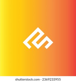 letter m and c square, unique geometric symbol simple logo vector