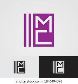 Letter M & C vector design illustration