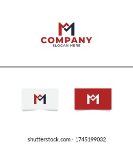 Letter M Check Modern Logo Design Vector Template