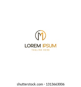 Letter M Circle Abstract Simplicity Creative Business Minimalist Logo