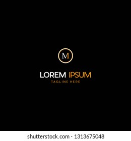 Letter M Circle Abstract Simplicity Creative Business Minimalist Logo