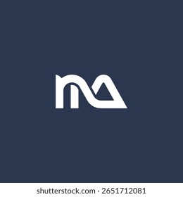 letter M A combined monogram company logo vector illustration template design