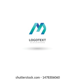 
letter m company logo vector