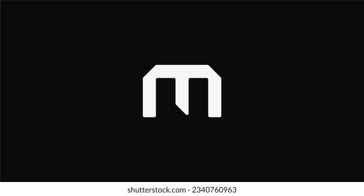 Letter M concept, typography logo concept, monogram logo and initials letter logo, modern and simple