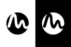 Letter M Concept. Very Suitable In Various Business Purposes, Also For Icon, Symbol And Many More.