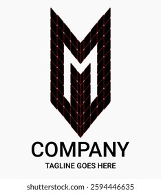 Letter M Construction vectors logo. Creative Vector Logo Design House, Building and Architecture. Perfect for Company, T-shirts, House, Architecture, Building and Construction. Uppercase logo.