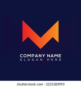 letter M creative logo design icon.
