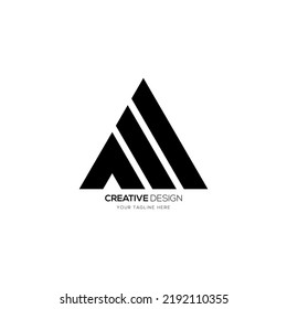 Letter A M Creative Modern Monogram Logo