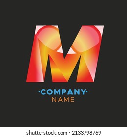 Letter M Creative Unique Modern Vector 3D Logo Design