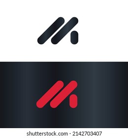 Letter M Creative Unique Modern Vector Logo Design