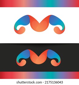 Letter M Creative Unique Modern Vector Logo Design