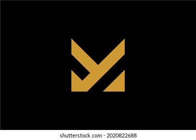 Buchstaben M und Logo-Design-Vektorgrafik. Symbol für das Logo von Monogram M.