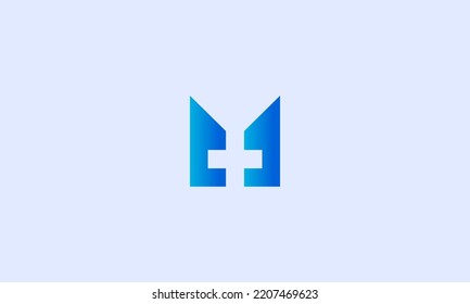 Letter M cross plus medical logo icon design template elements