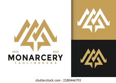 Letter A or M Crown Logo Design, Brand Identity logos vector, modern logo, Logo Designs Vector Illustration Template