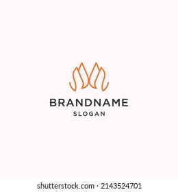 Letter m crown logo icon design template vector illustration