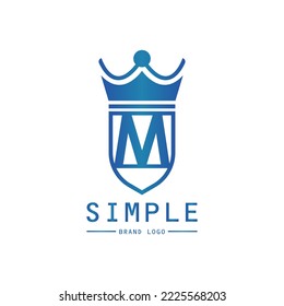 Letter M crown team logo