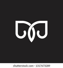 letter m curves loop line geometric logo